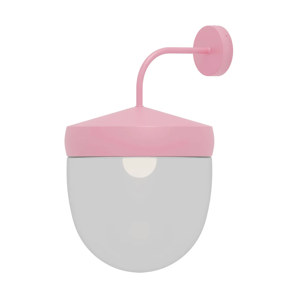 Noon Pan vägglampa klar 30 cm Rosa