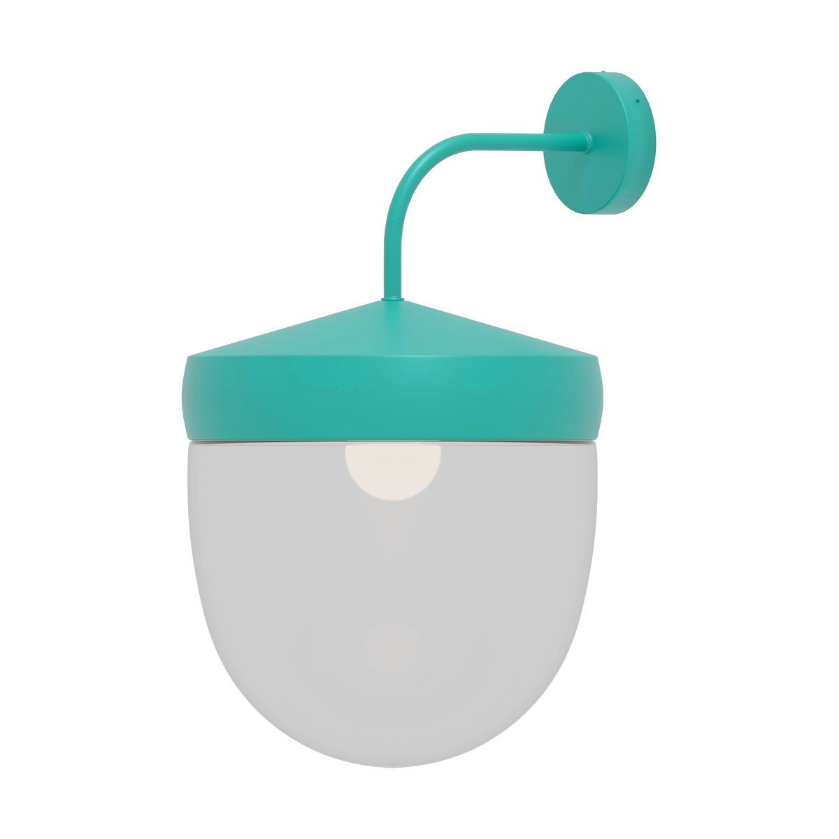 Noon Pan vägglampa klar 30 cm Turkos | Skandinavisk Design | Vägglampor | Turkos