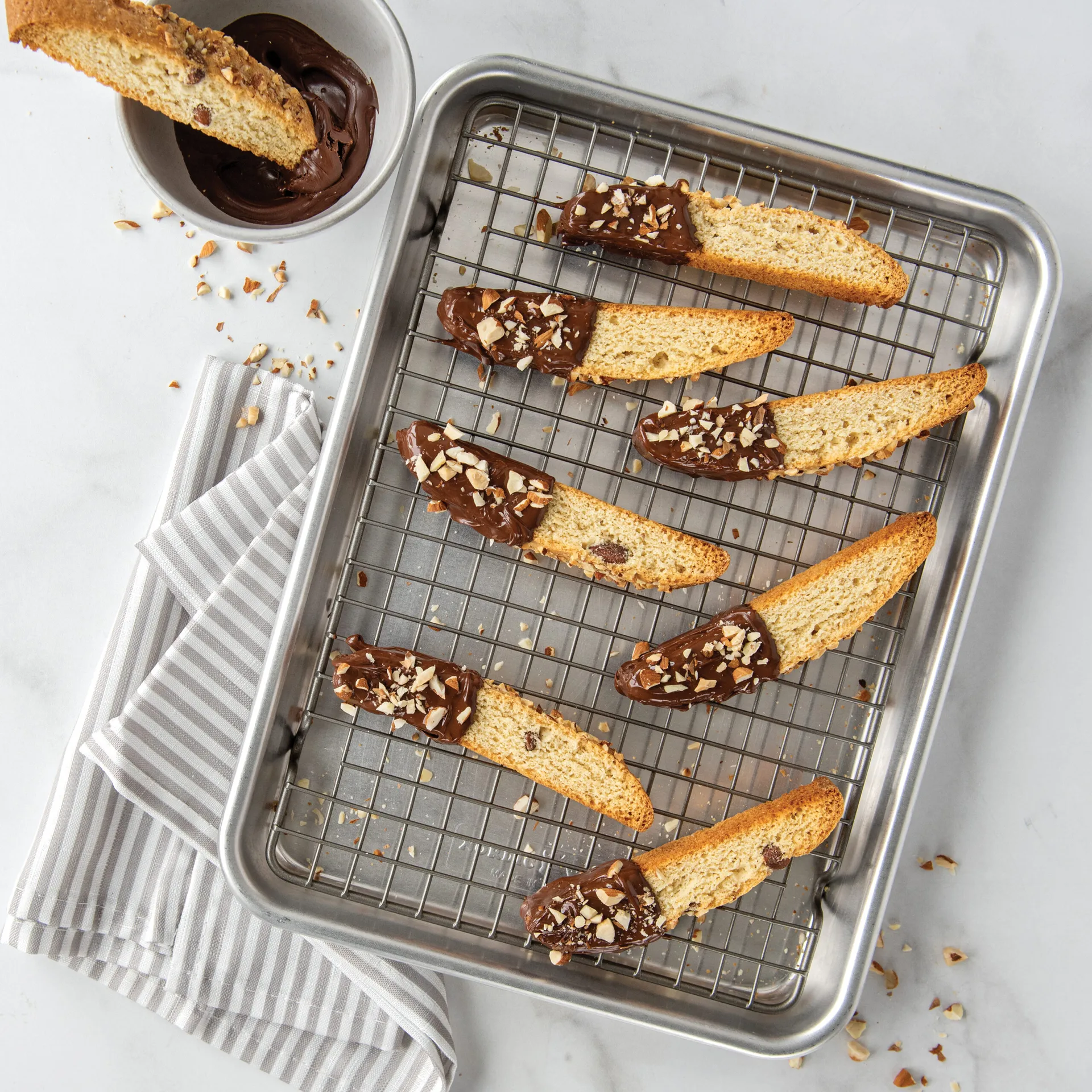 Naturals quarter sheet ugnsplåt med galler, Silver Nordic Ware