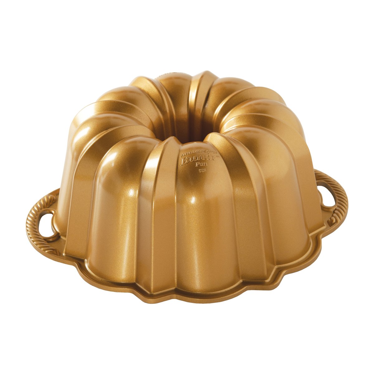 Nordic Ware anniversary bundt bakform 2,4 L | Skandinavisk Design | Kakformar & Pepparkaksformar | Guldfärgad
