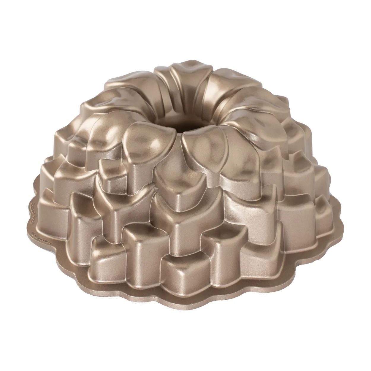 Nordic Ware blossom bundt bakform 2,4 L | Skandinavisk Design | Kakformar & Pepparkaksformar | Guldfärgad