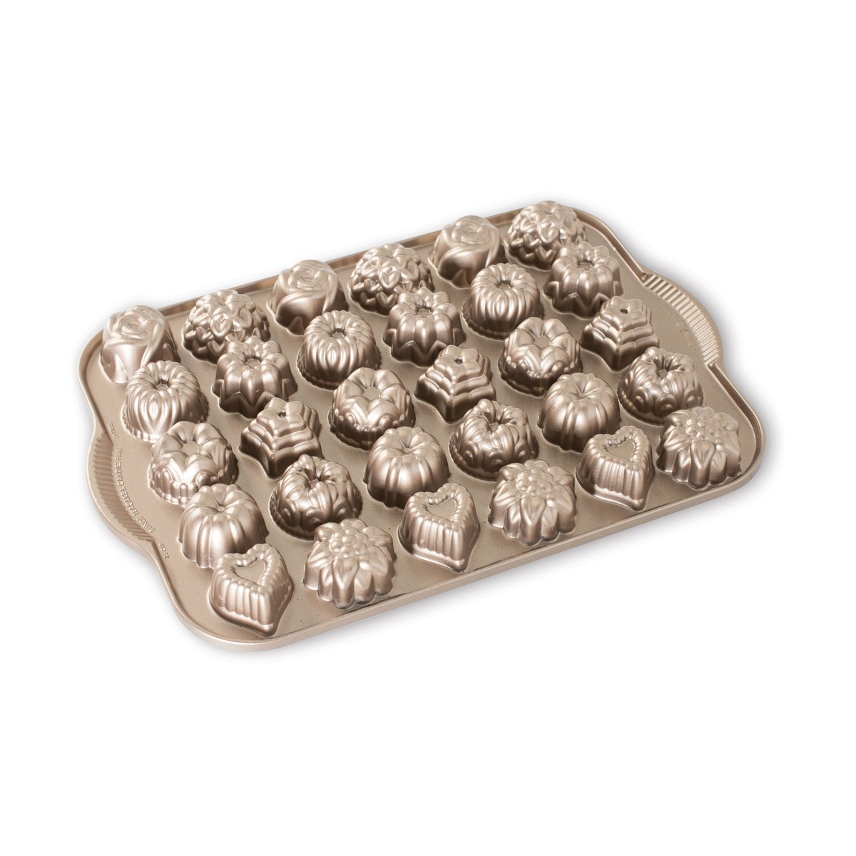 Nordic Ware Bundt Tea Cakes and Candy bakform Guld | Skandinavisk Design | Kakformar & Pepparkaksformar | Guldfärgad