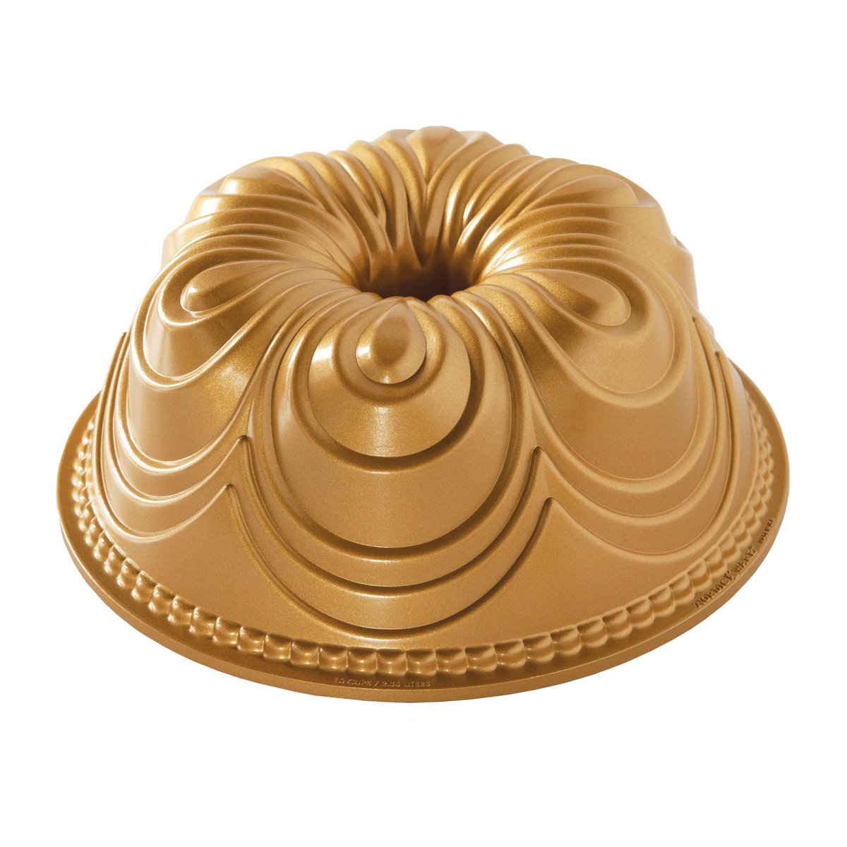 Nordic Ware chiffon bundt bakform 2,4 L | Skandinavisk Design | Kakformar & Pepparkaksformar | Guldfärgad