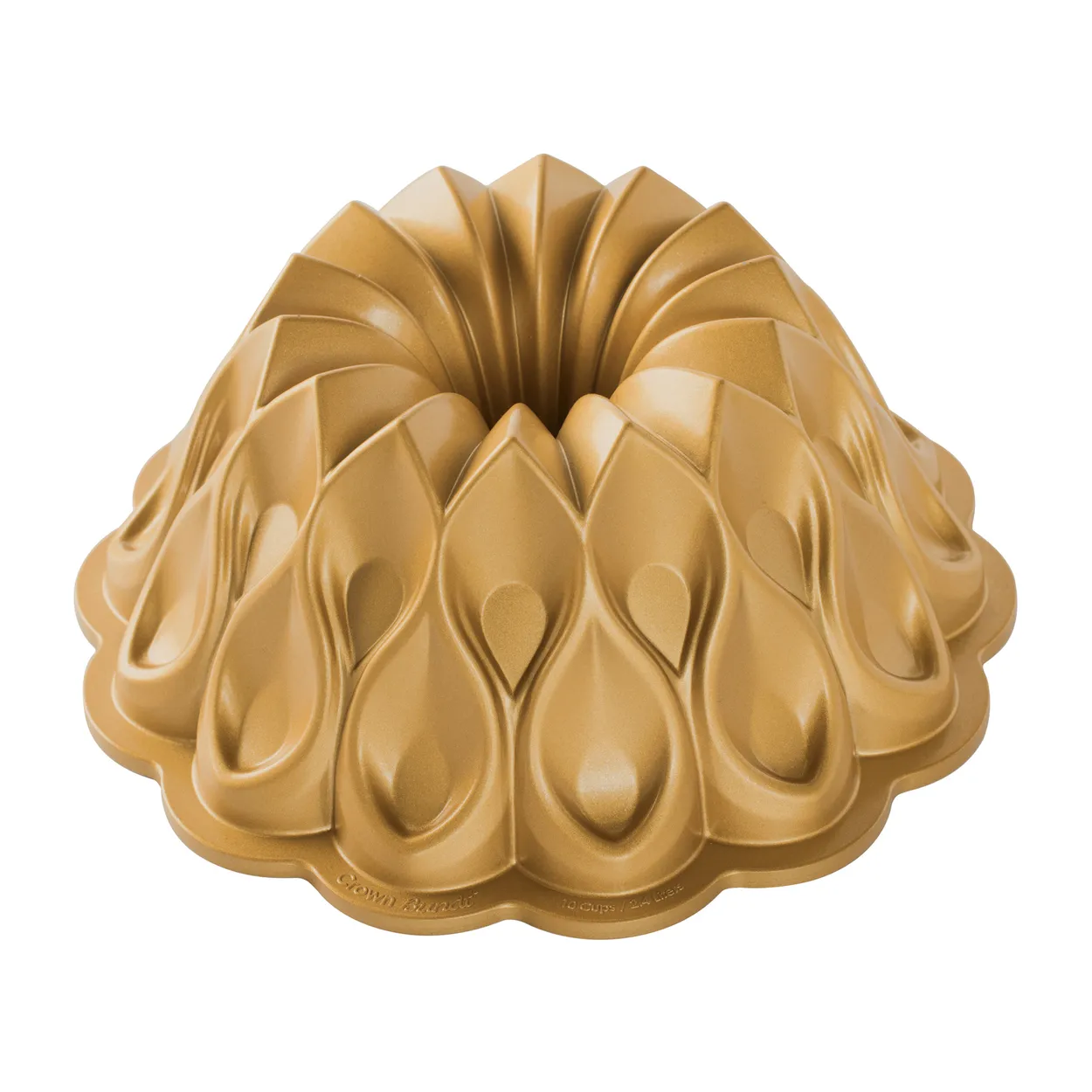 Nordic Ware crown bundt bakform 2,4 L | Skandinavisk Design | Kakformar & Pepparkaksformar | Guldfärgad