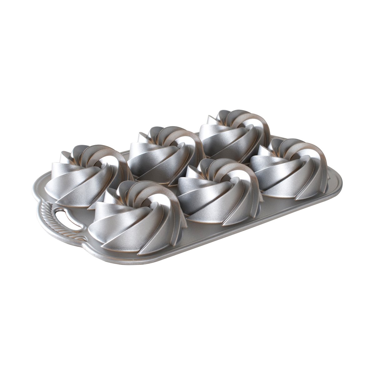 Nordic Ware Heritage bundtlette bakform Silver | Skandinavisk Design | Kakformar & Pepparkaksformar | Silverfärgad