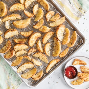 Nordic Ware naturals bakplåt med grillgaller - 32,7x45,4 cm - Nordic Ware