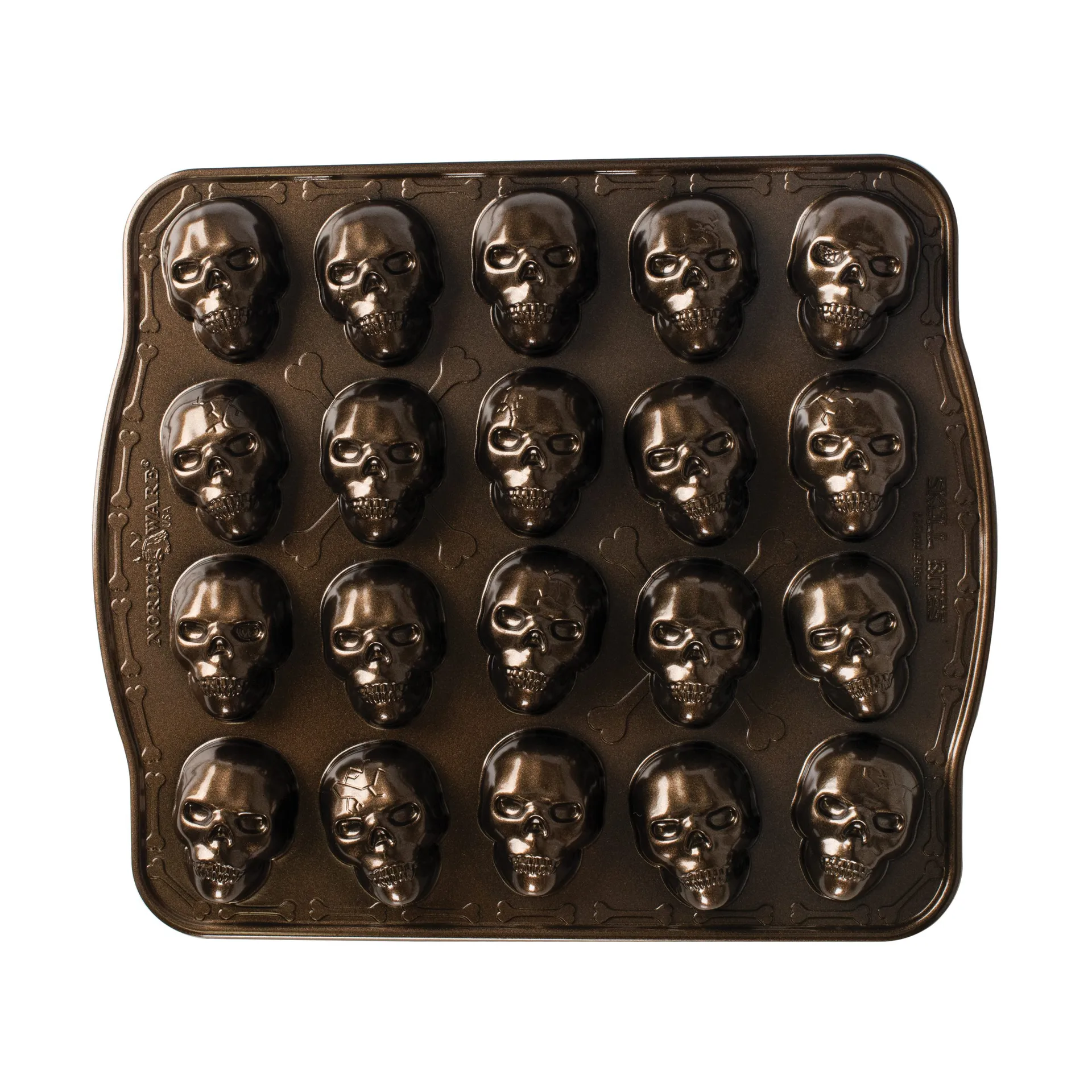 Nordic Ware Skull Bites bakform, Brons Nordic Ware