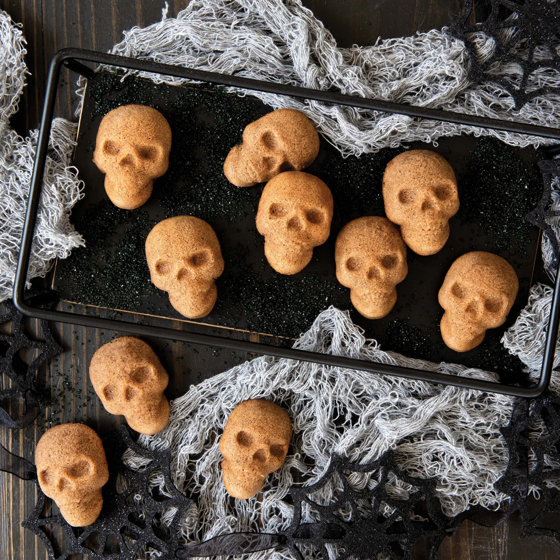 Nordic Ware Skull Bites bakform, Brons Nordic Ware