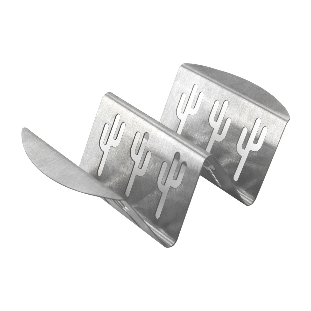 Nordic Ware tacoställ 2 fack | Skandinavisk Design | Övriga serveringstillbehör | Silverfärgad