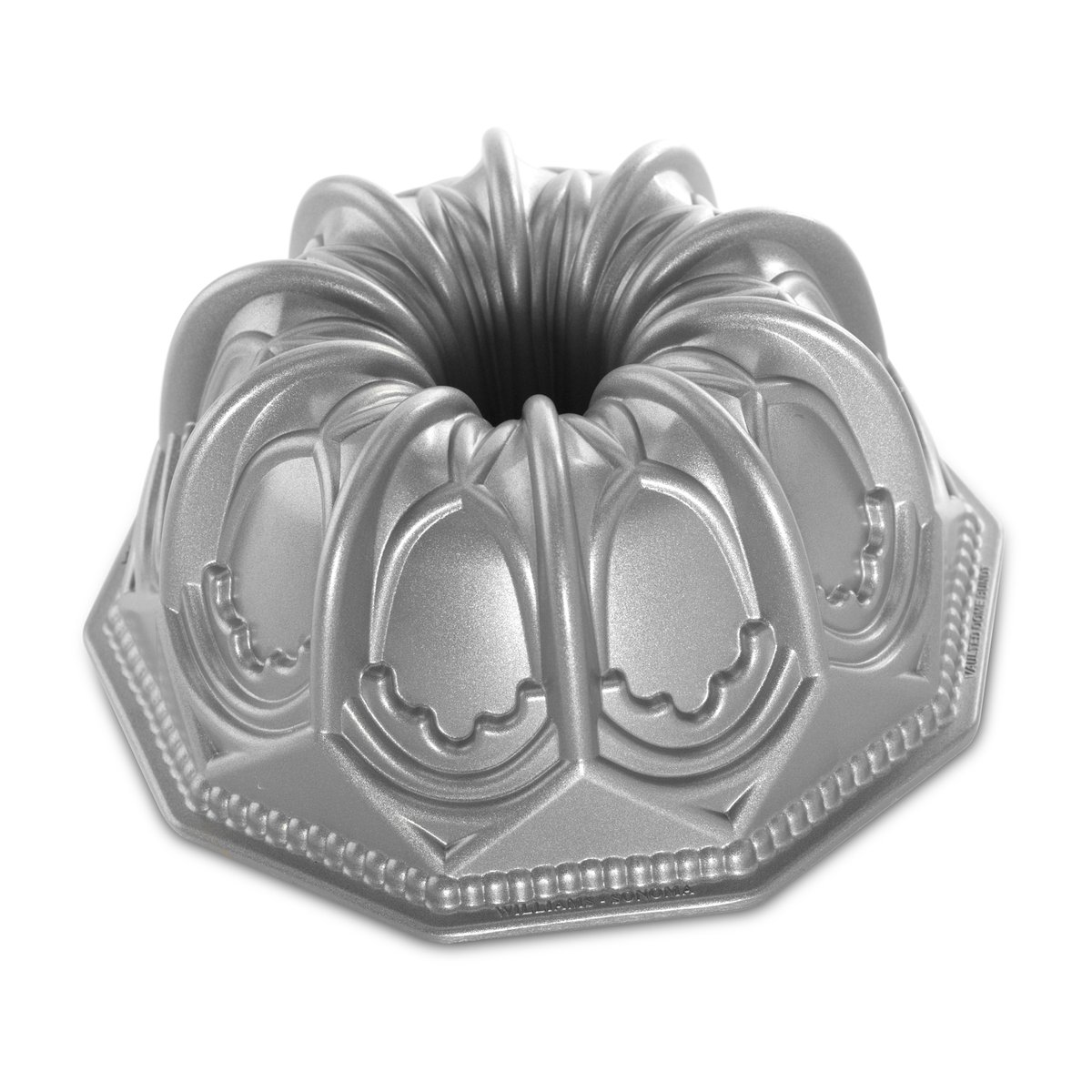 Nordic Ware vaulted cathedral bundt bakform 2,1 L | Skandinavisk Design | Kakformar & Pepparkaksformar | Silverfärgad