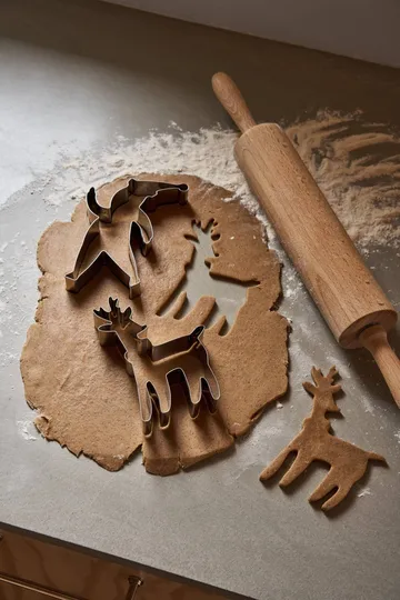 BAKE pepparkaksform - Tomte & Ren, 2 delar - Nordwik