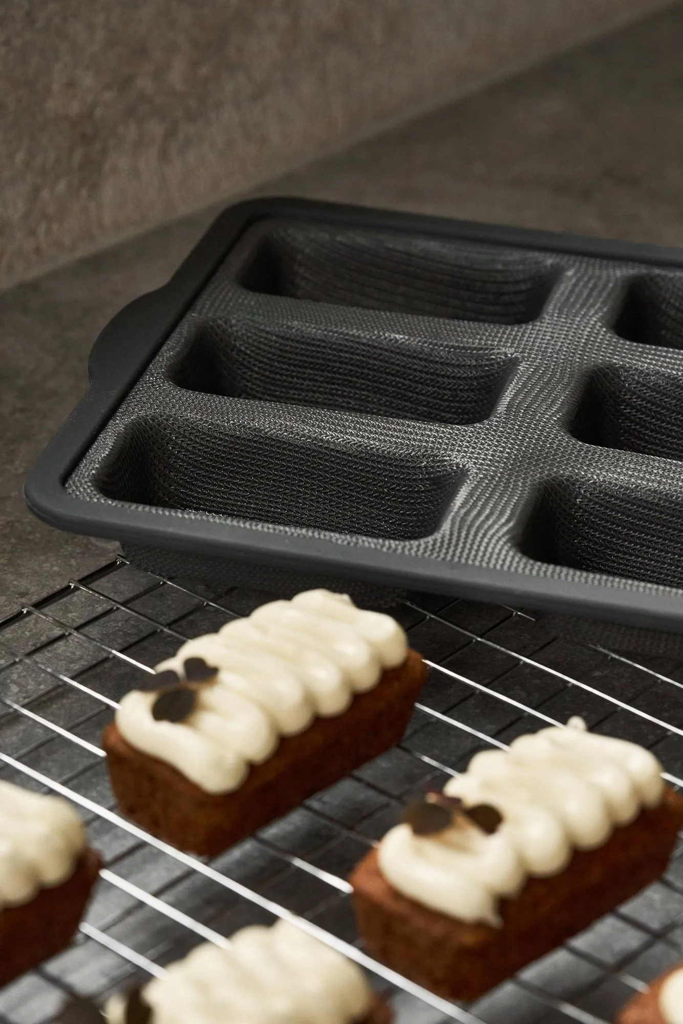 BAKE silikonform med förstärkt ram, Rektangulär, 6st, 26,2x22,1 cm Nordwik