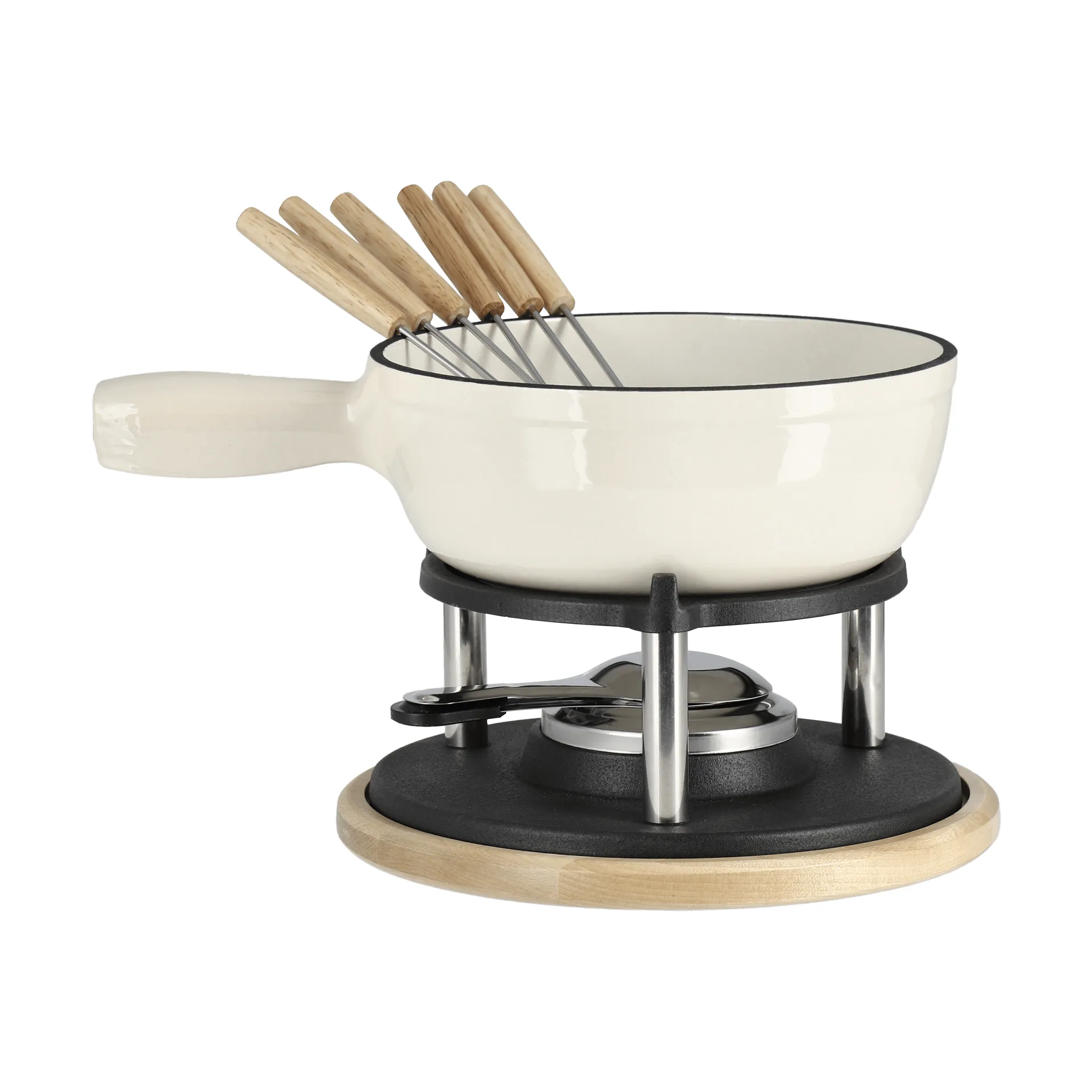 Fonduegryta emaljerad, Creme, 1,8 L Nordwik