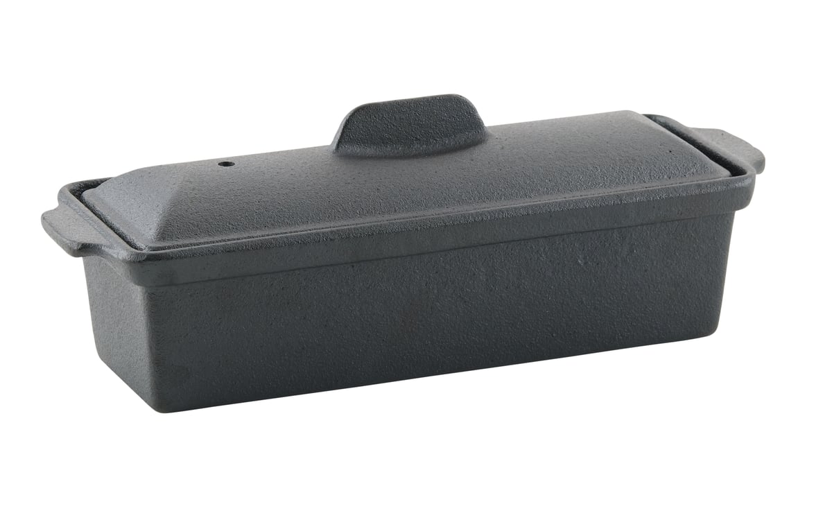Nordwik brödform med lock 34 cm Gjutjärn | Skandinavisk Design | Brödformar | Svart