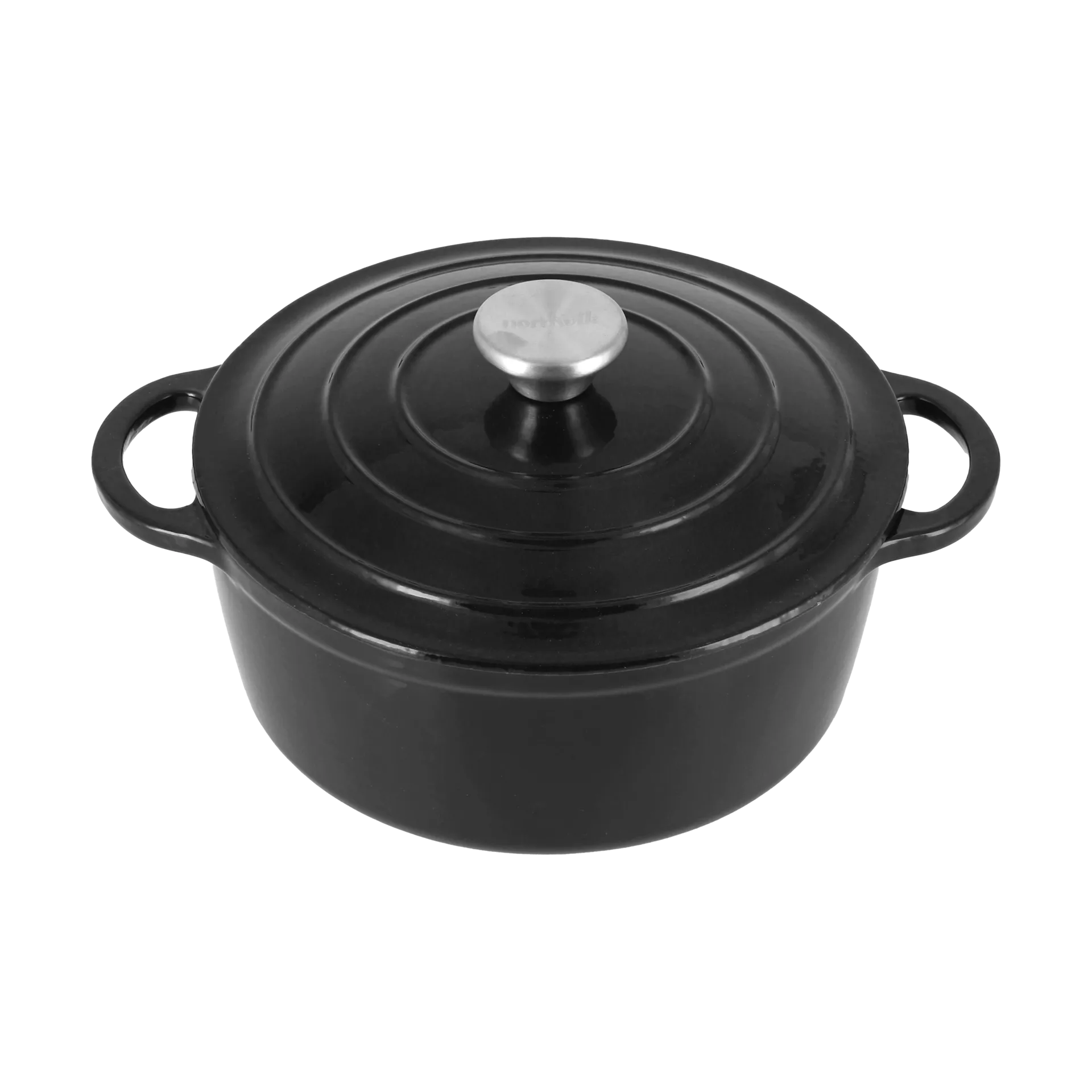 Nordwik gjutjärnsgryta rund 2,5 l, Svart Nordwik