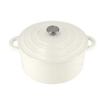 Nordwik gjutjärnsgryta rund 5 l - Creme - Nordwik