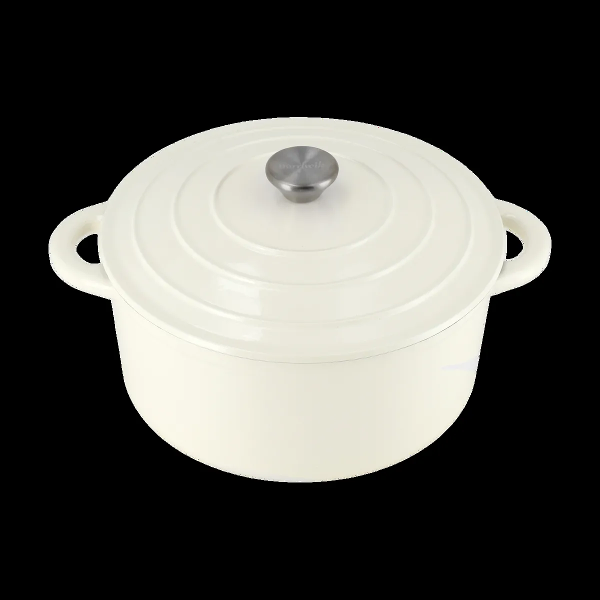 Nordwik Nordwik gjutjärnsgryta rund 5 l Creme