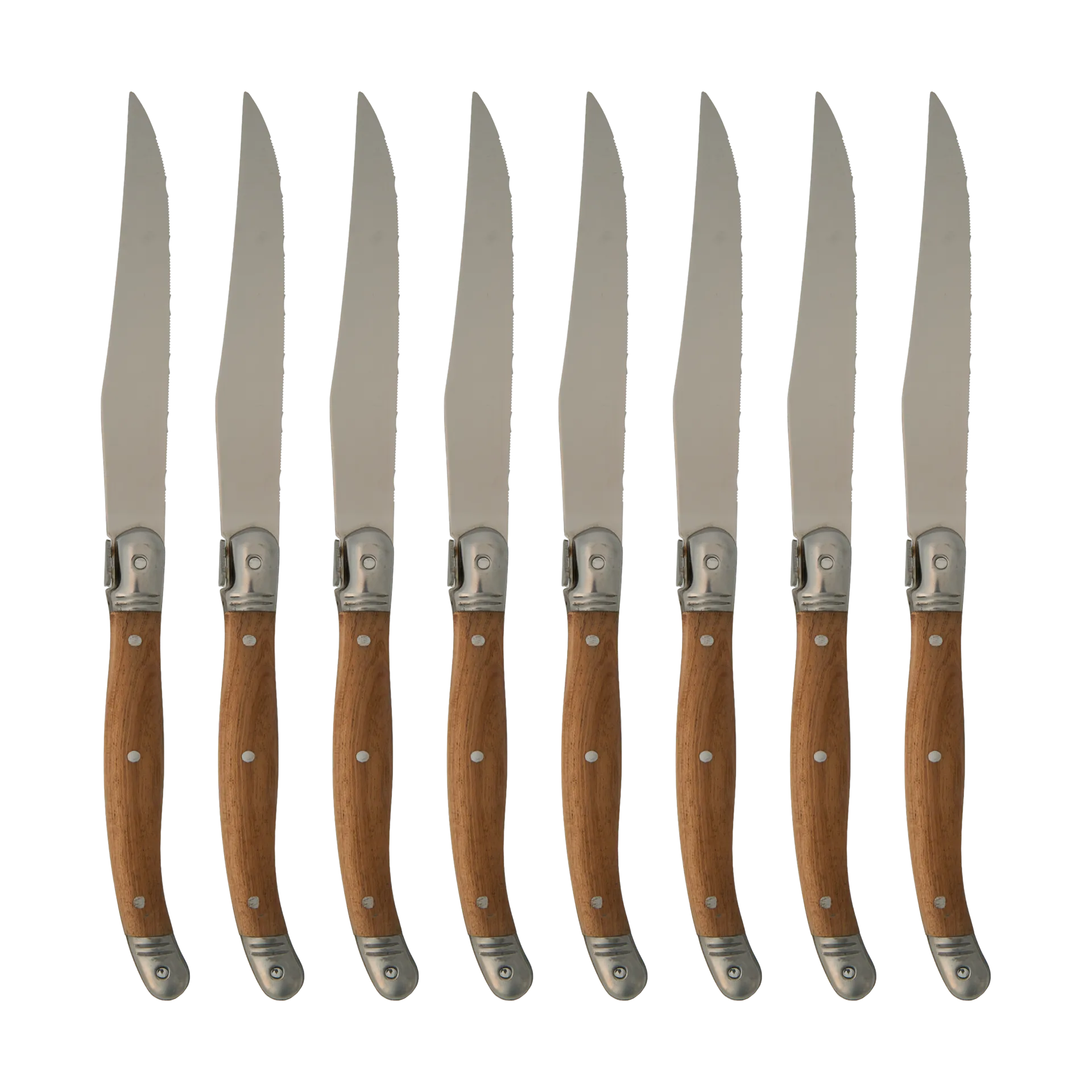 Nordwik grillkniv 8-pack, Rostfritt stål-trä Nordwik