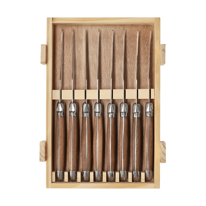 Nordwik grillkniv 8-pack, Rostfritt stål-trä Nordwik