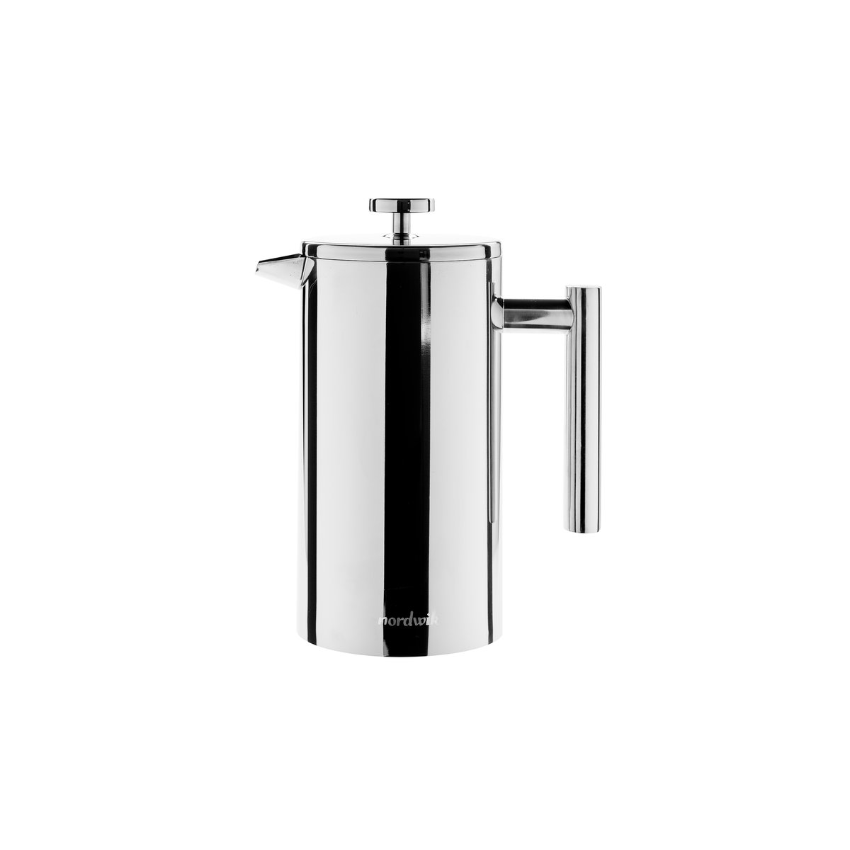 Nordwik kaffepress rostfritt stål 8 koppar | Skandinavisk Design | Presskanna | Silverfärgad