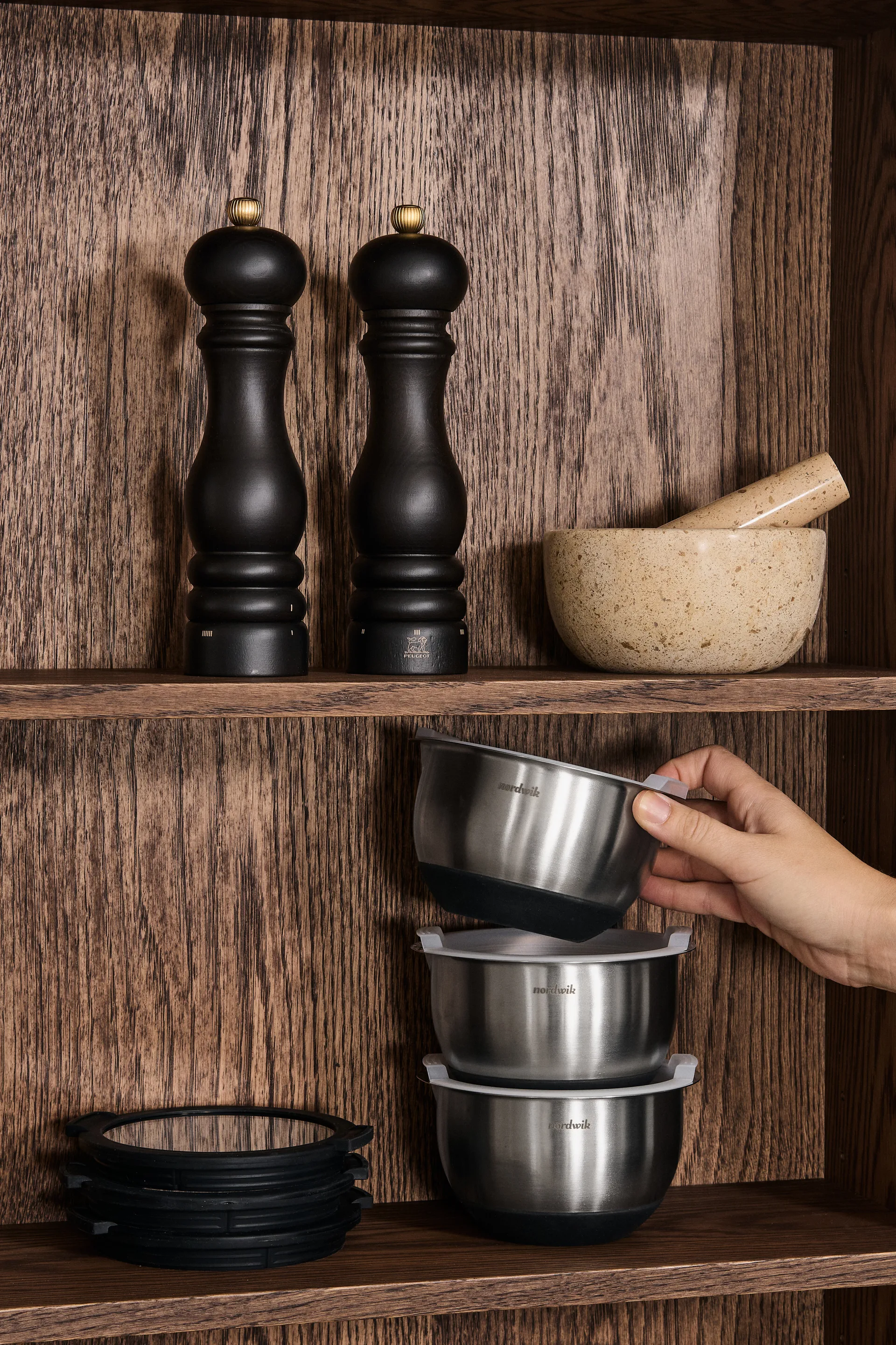 Nordwik minibunkar med lock premium, 3-pack Nordwik