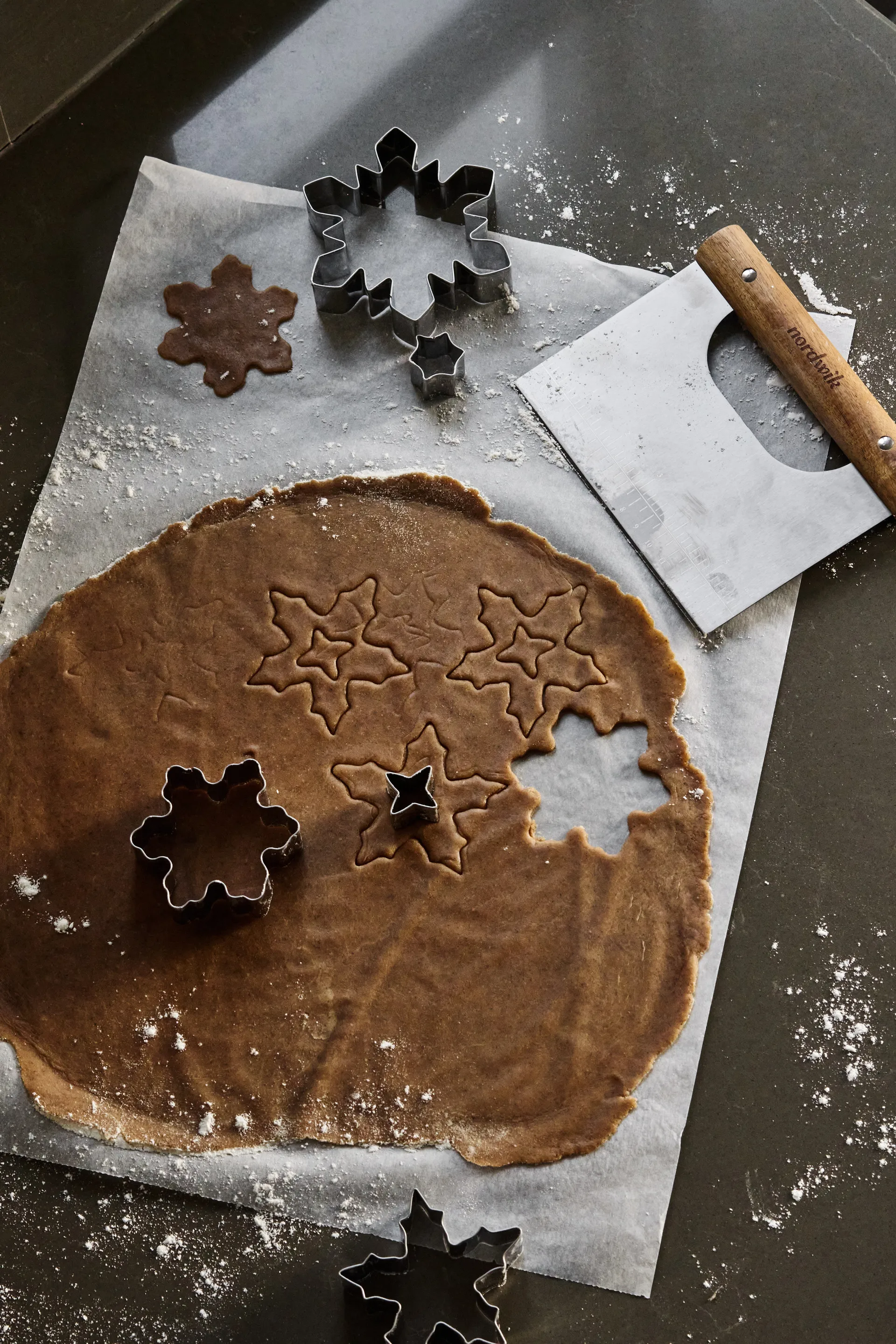 Nordwik pepparkaksform 3-delar, Snöflinga Nordwik