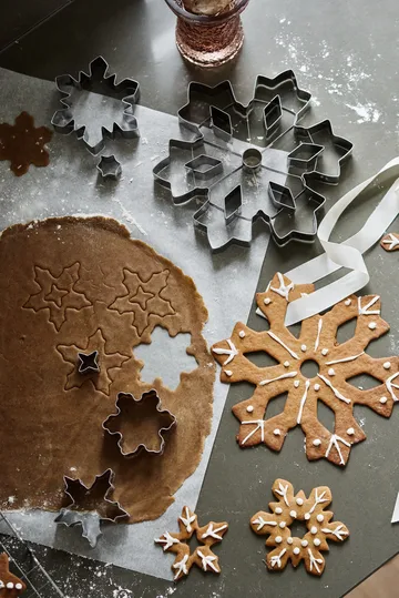Nordwik pepparkaksform snöflinga - Mellan - Nordwik