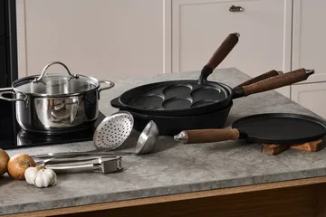 Nordwik stekpanna gjutjärn med trähandtag - 28 cm - Nordwik