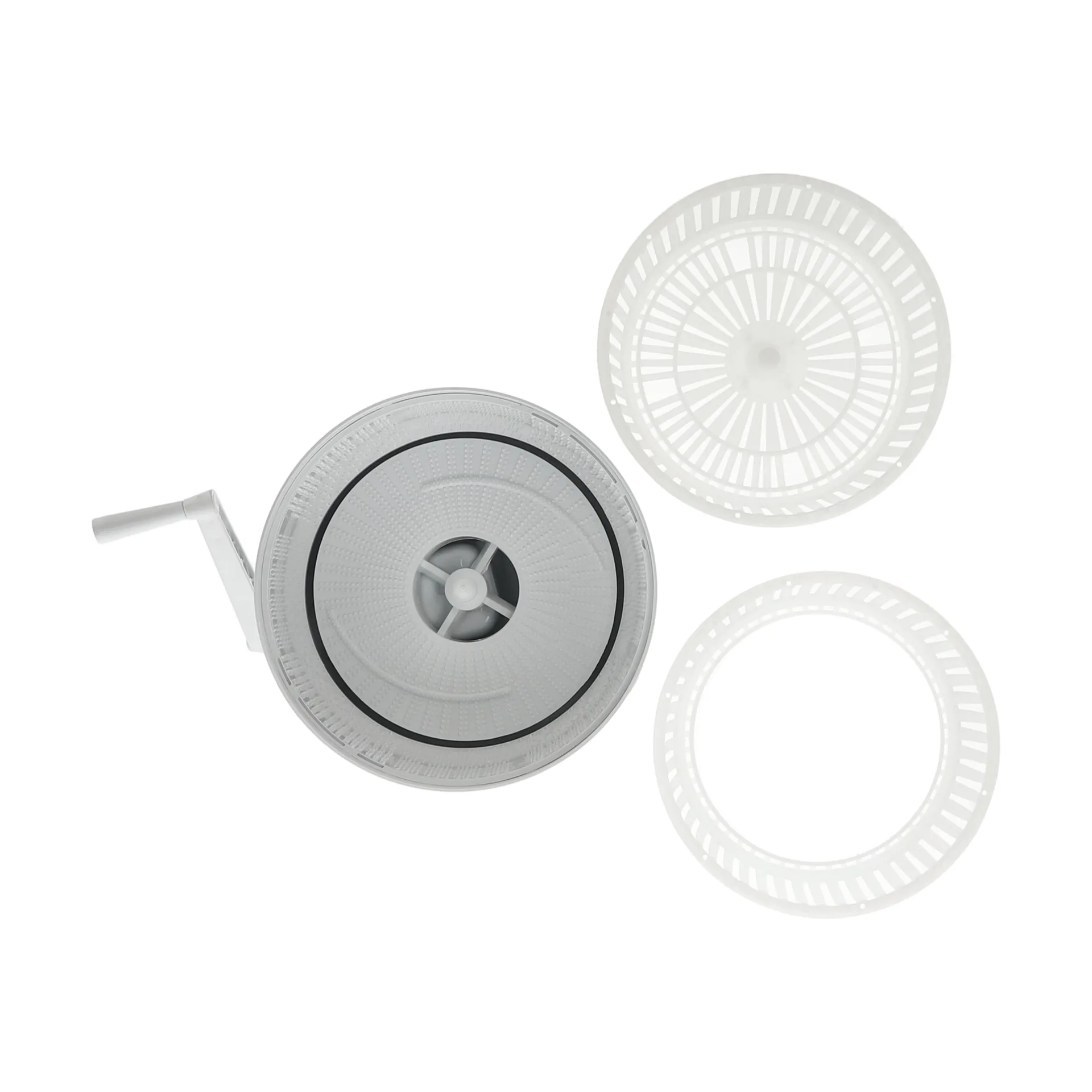 Potatisskalare med vev & salladsslunga 2-i-1, Vit Nordwik