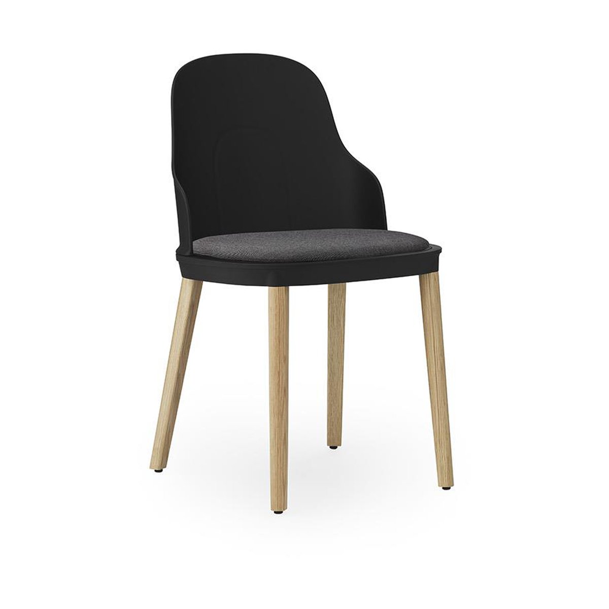 Normann Copenhagen Allez stol med dyna och ekben Black
