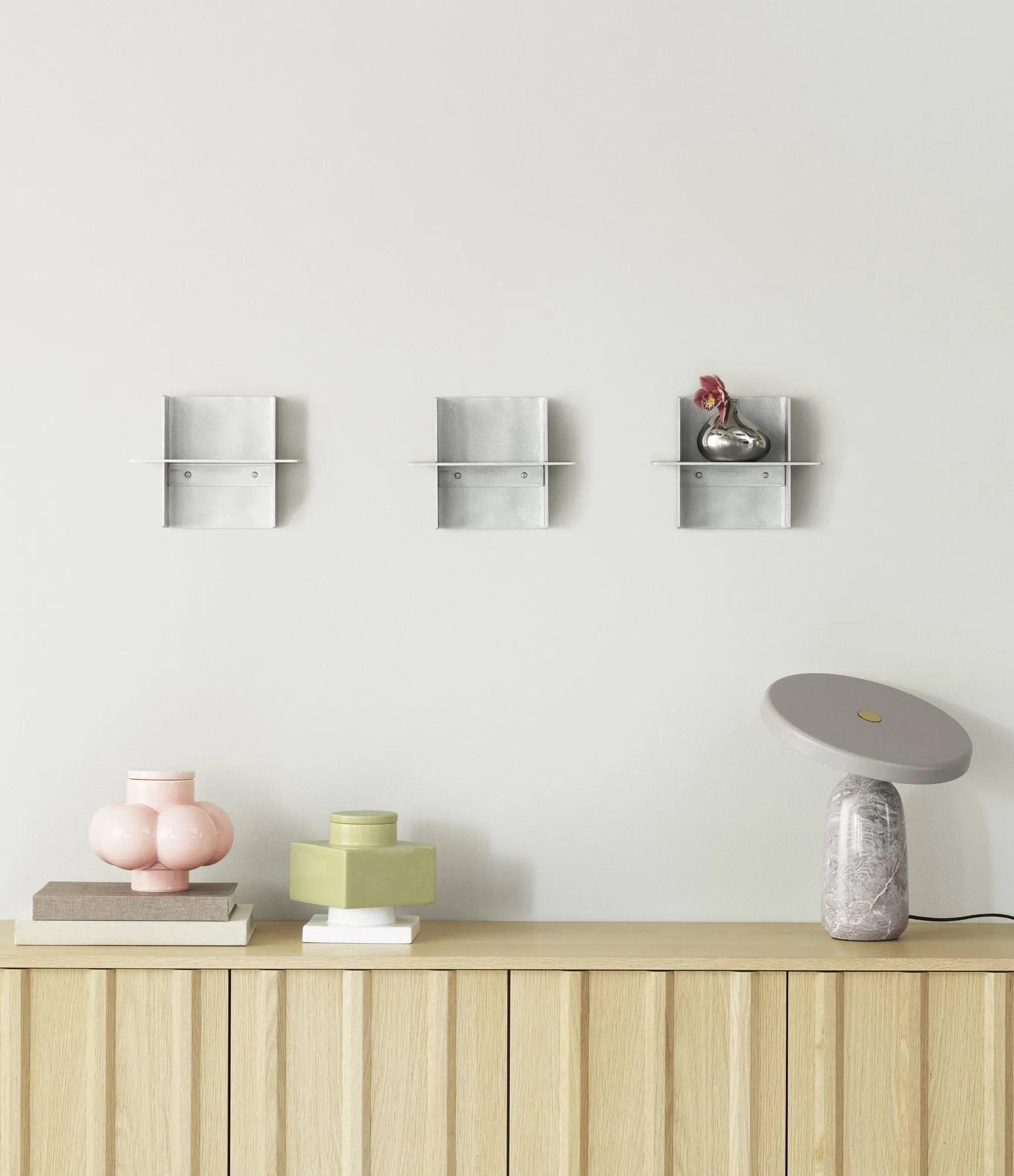 Alu Shelf hylla 25 cm, Aluminium Normann Copenhagen