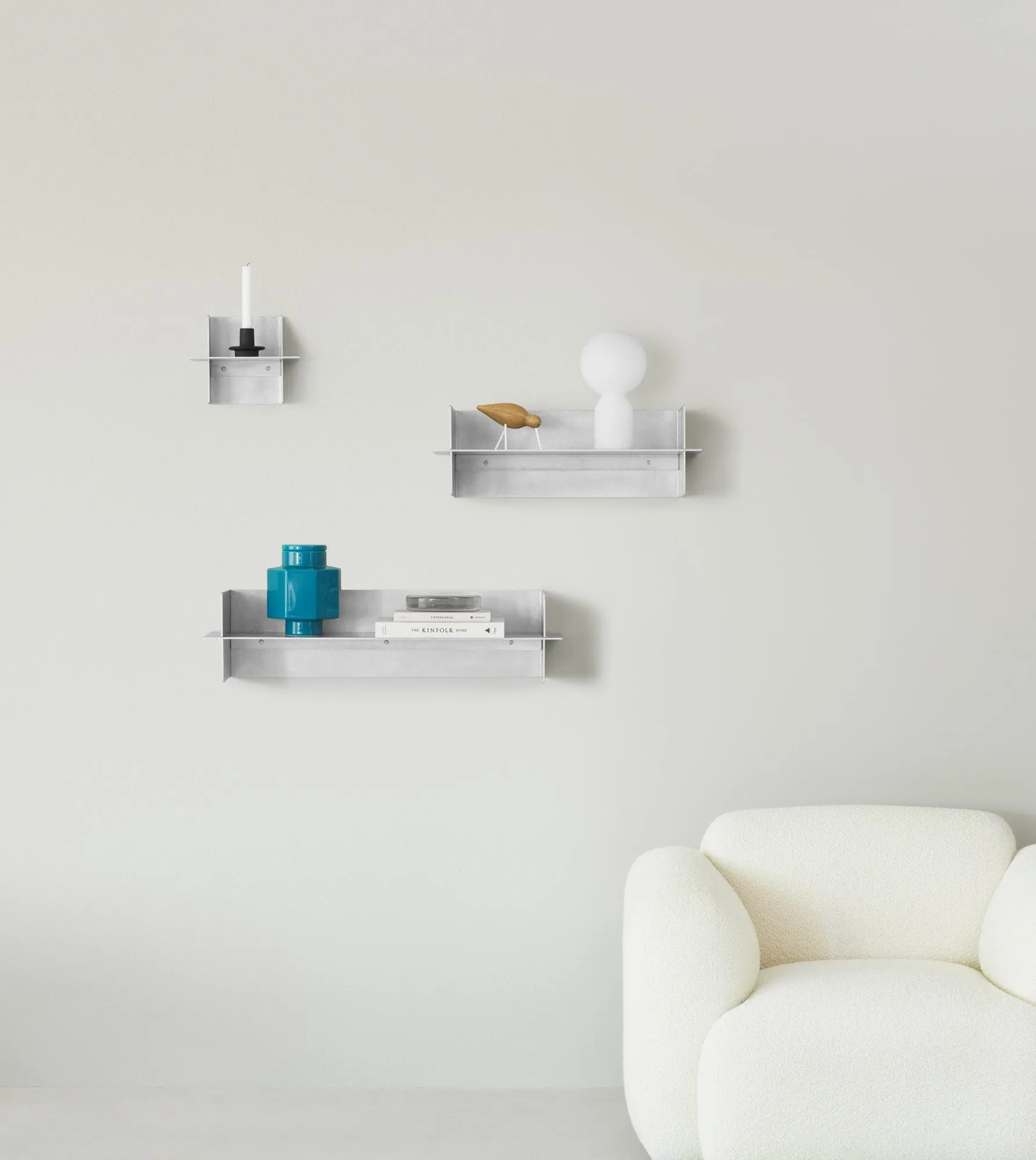 Alu Shelf hylla 25 cm, Aluminium Normann Copenhagen