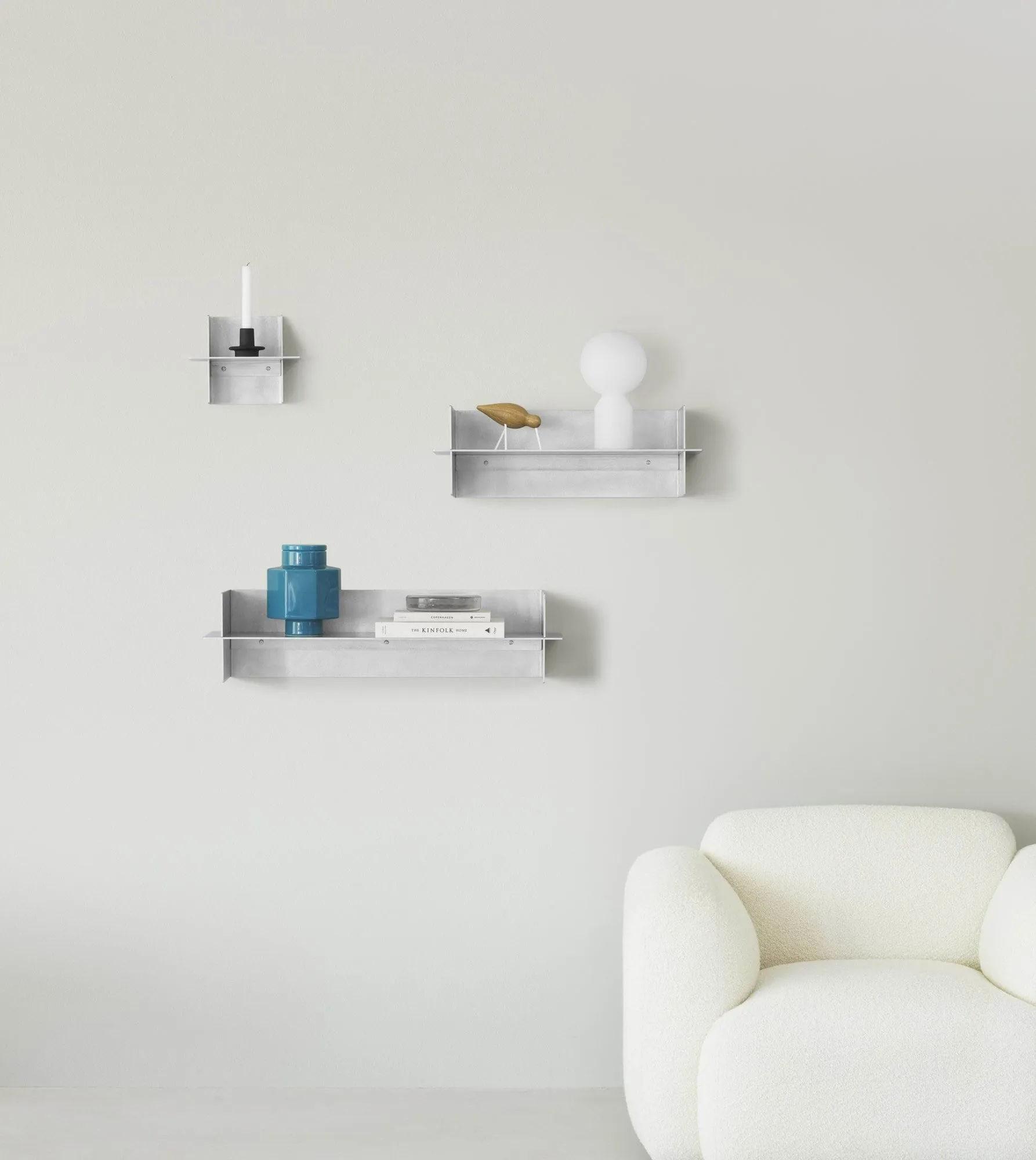 Alu Shelf hylla 60 cm, Aluminium Normann Copenhagen