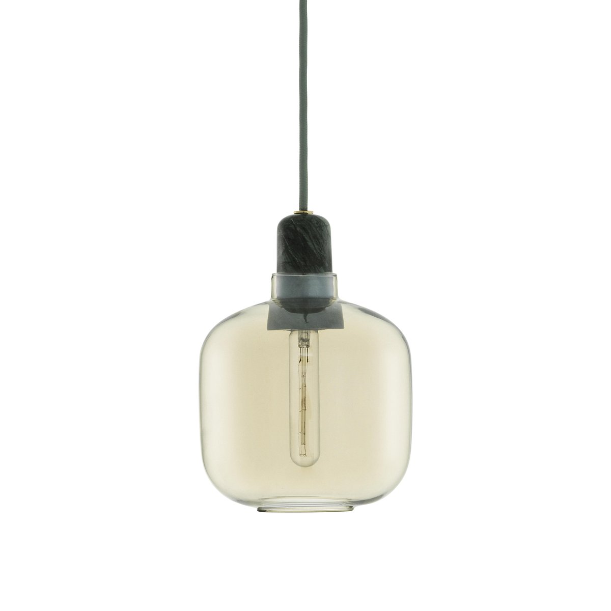Normann Copenhagen Amp lampa liten guld-grön | Skandinavisk Design | Taklampor & Pendlar | Grön