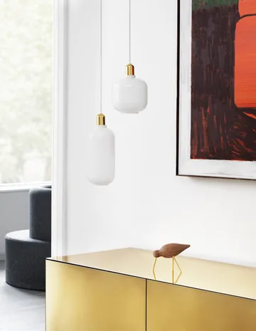 Amp lampa liten - Vit-mässing - Normann Copenhagen