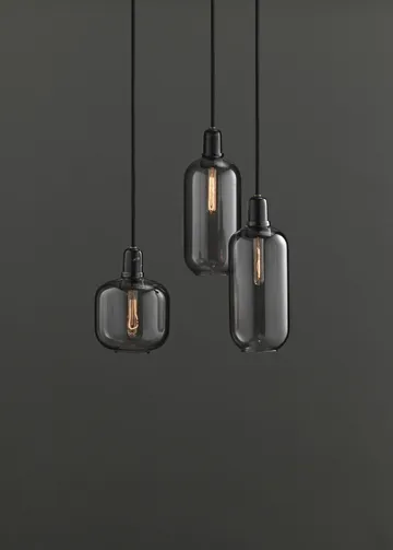 Amp lampa stor - grå-svart - Normann Copenhagen