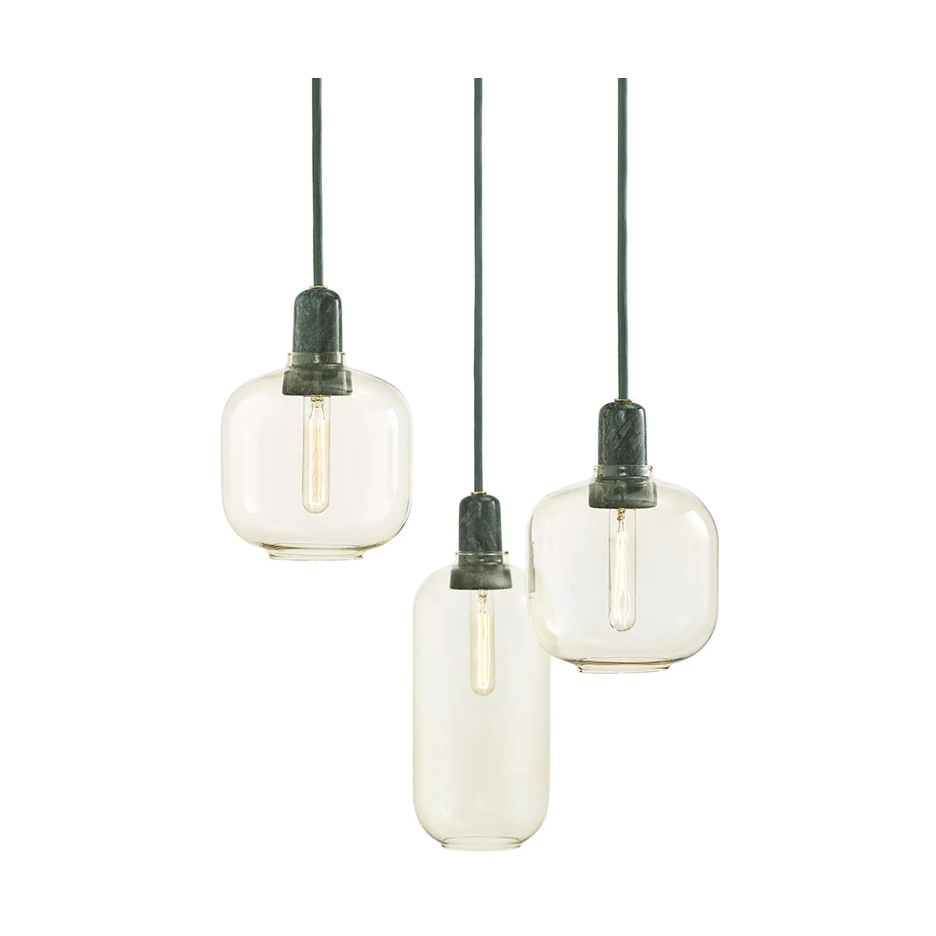 Amp lampa stor, guld-grön Normann Copenhagen