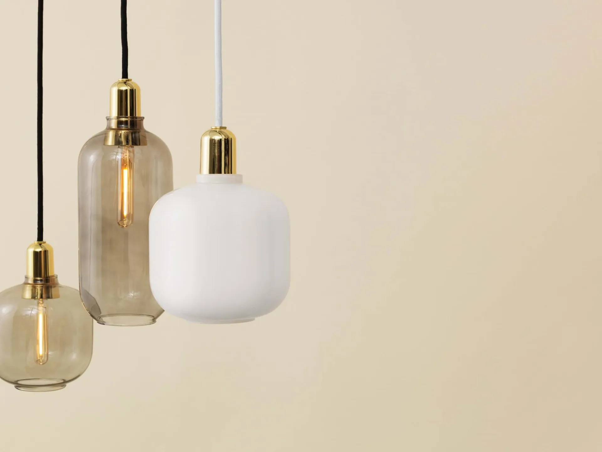 Amp lampa stor, Smoke-mässing Normann Copenhagen
