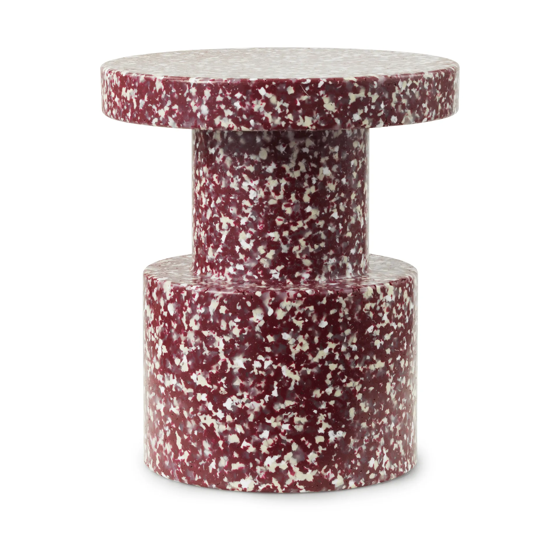 Bit rund pall, Burgundy Normann Copenhagen