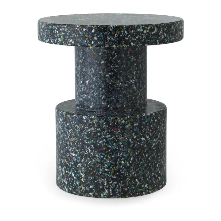 Bit rund pall - Svart-multi, Ø36x42 cm - Normann Copenhagen