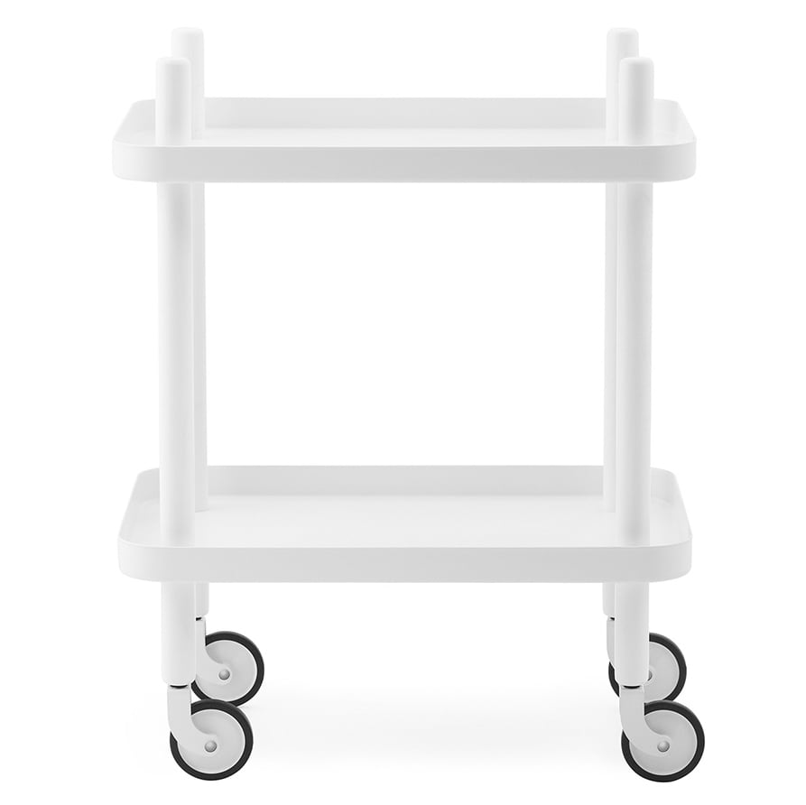 Normann Copenhagen Block bord Vit-vit | Skandinavisk Design | Avlastningsbord & Sidobord | Vit