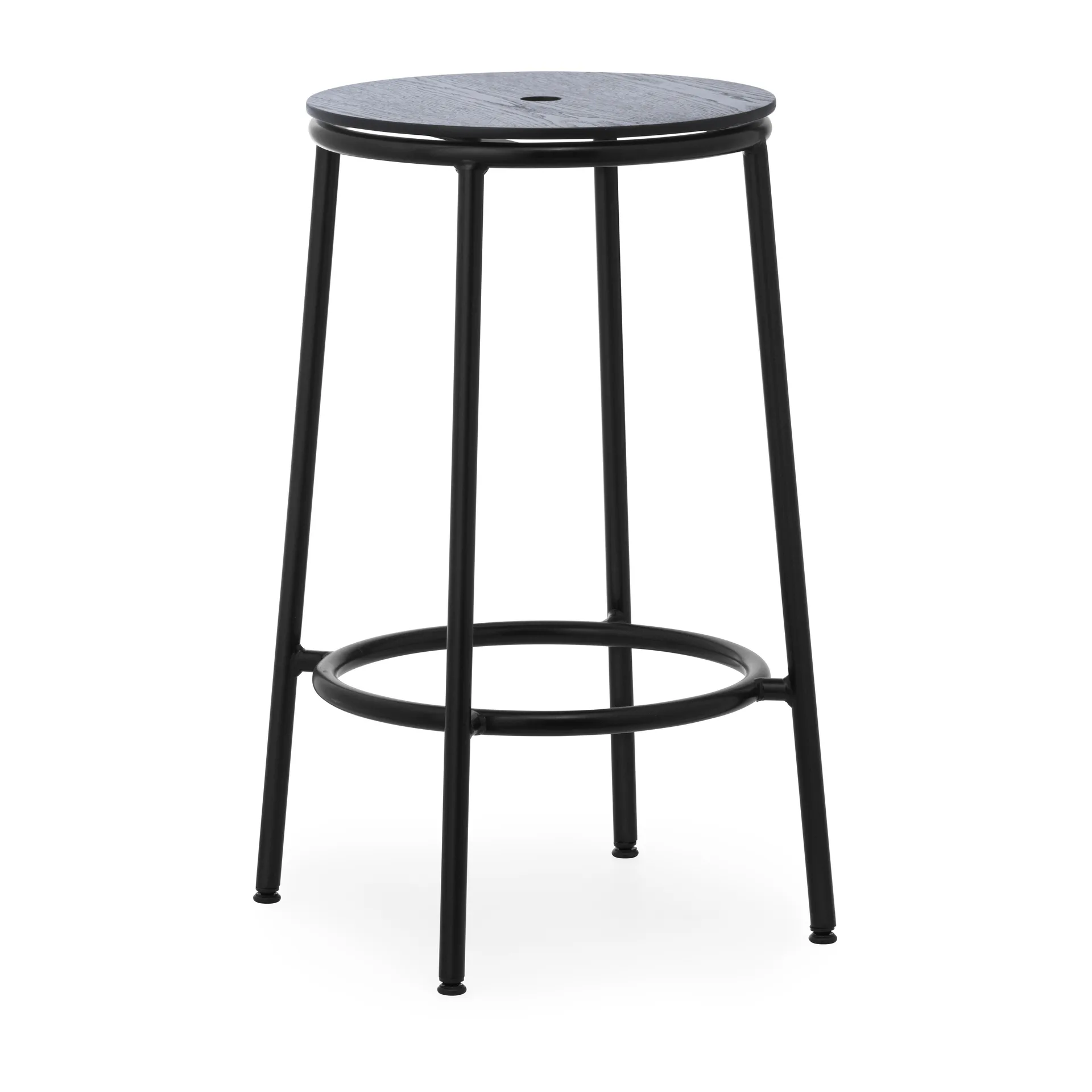 Circa barstol 65 cm, Svart ek Normann Copenhagen