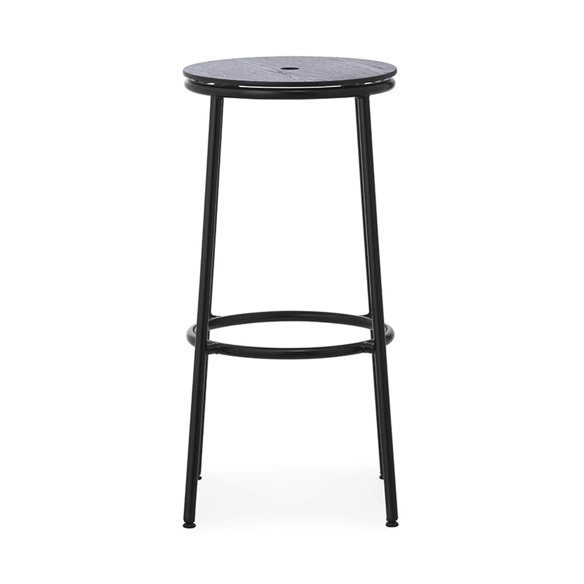Circa barstol 75 cm, Svart ek Normann Copenhagen