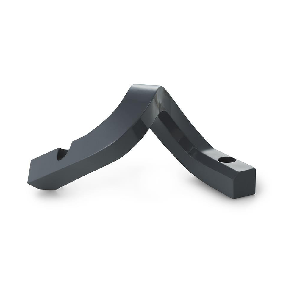 Normann Copenhagen Crooked ljusstake 2 Grey | Skandinavisk Design | Ljusstakar | Grå