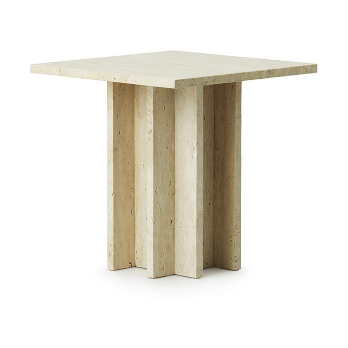 Normann Copenhagen Edge soffbord small Travertine | Skandinavisk Design | Soffbord | Beige