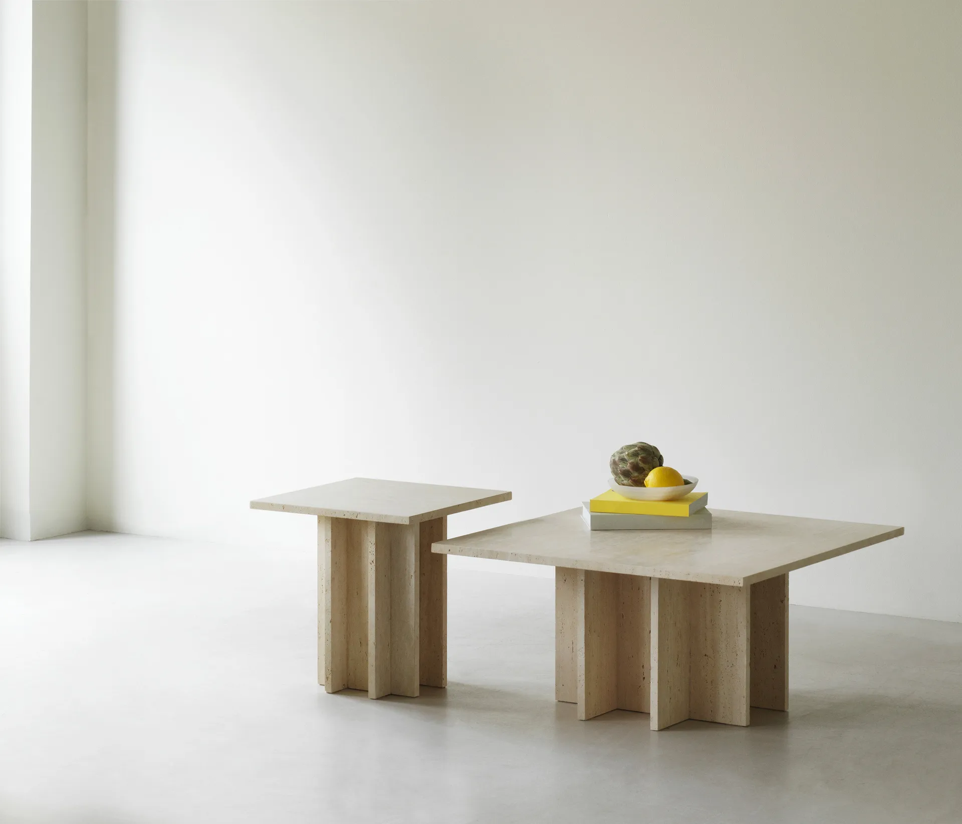 Edge soffbord small, Travertine Normann Copenhagen