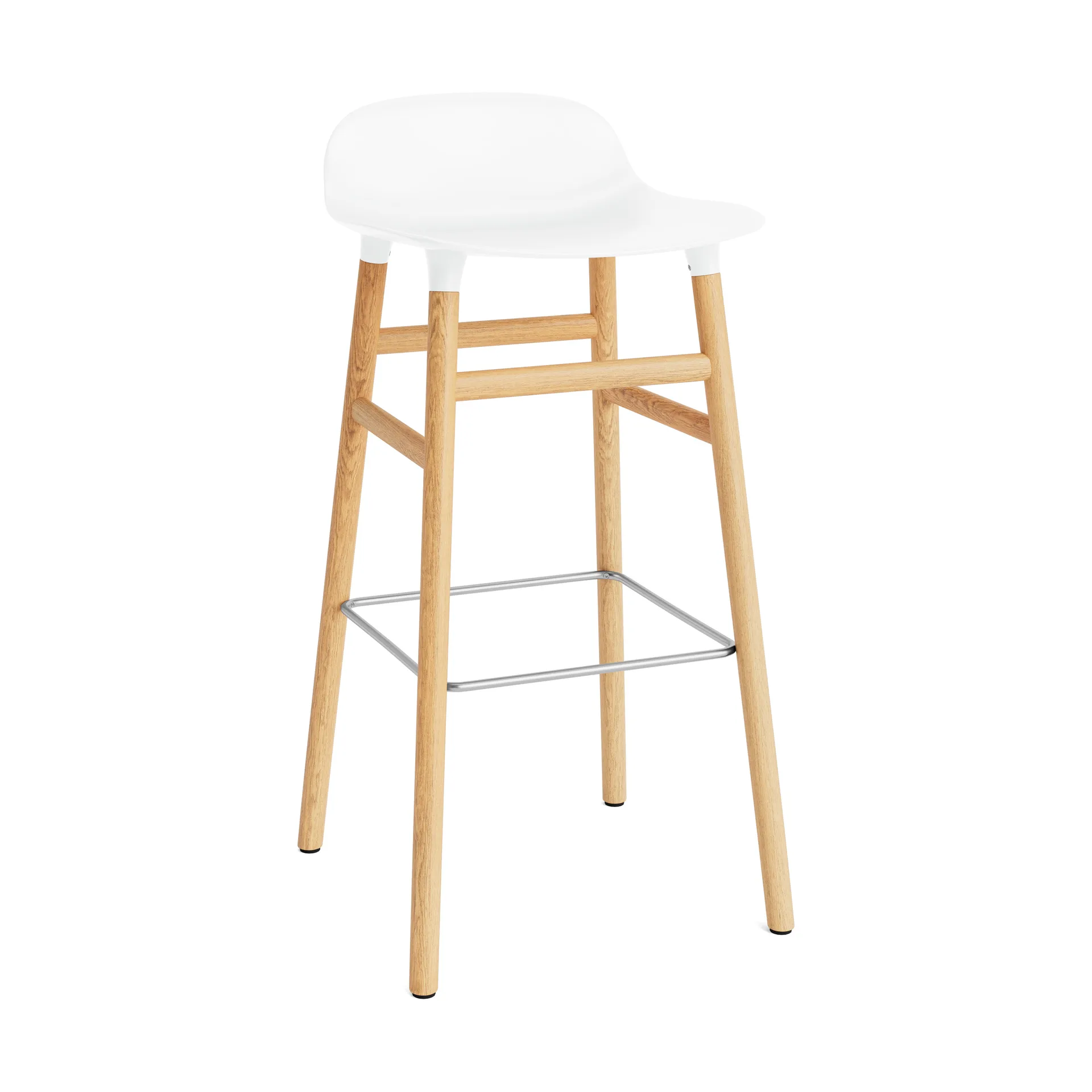 Normann Copenhagen Form barstol ekben 75 cm vit | Skandinavisk Design | Barstolar | Vit