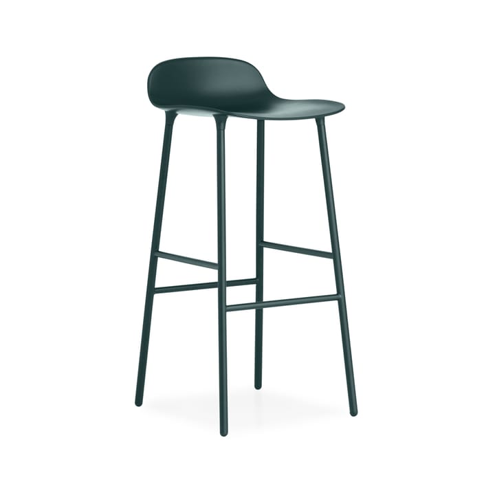 Form barstol hög - green, grönlackerad stålben - Normann Copenhagen