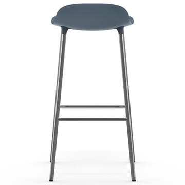 Form barstol kromade ben 75 cm - Blå - Normann Copenhagen