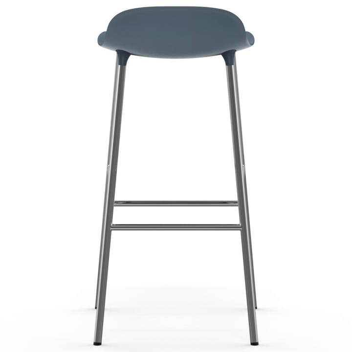 Form barstol kromade ben 75 cm - Blå - Normann Copenhagen